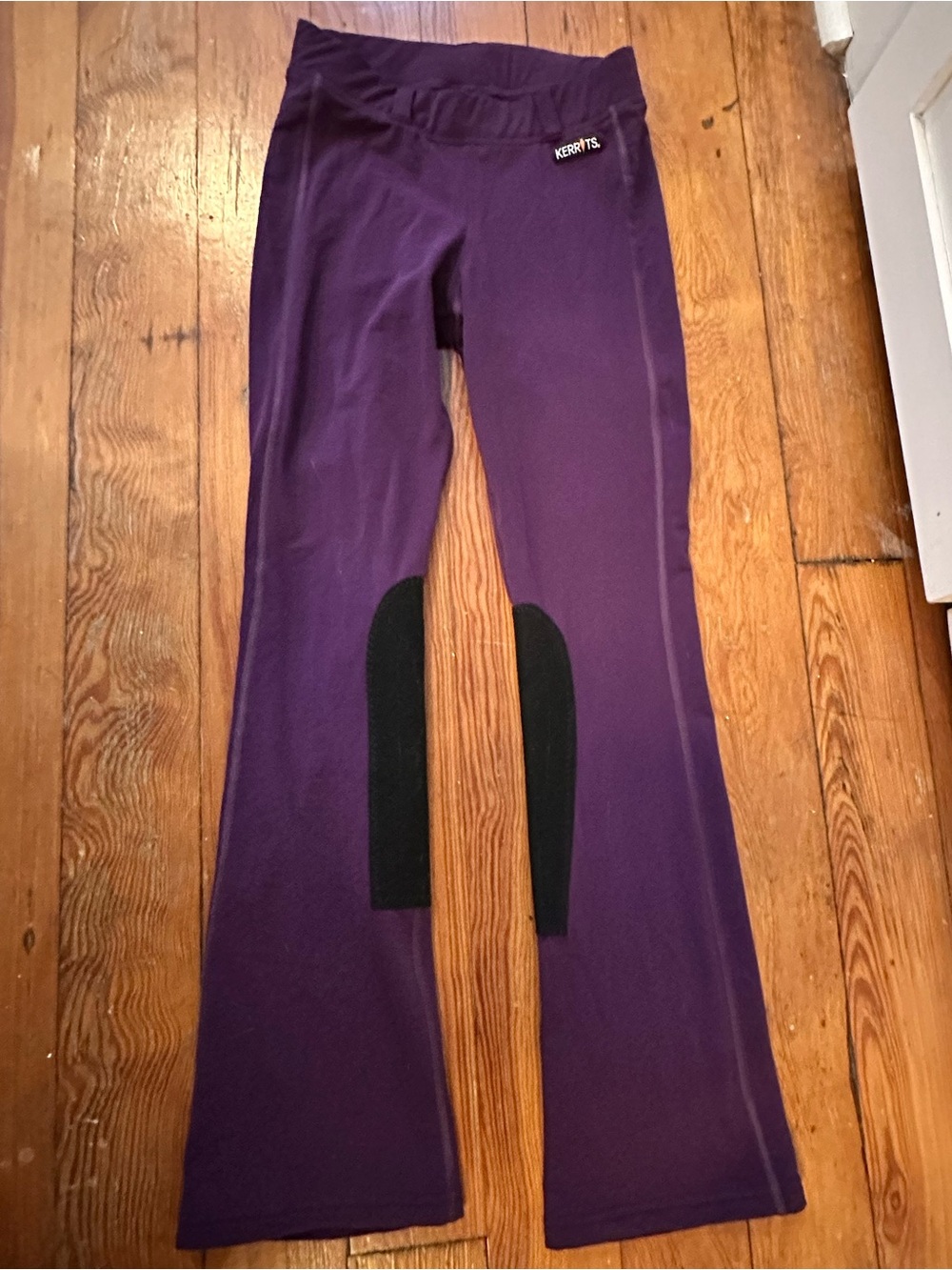 Kerrits Deep Purple Performance Riding Tights with Contrasting Stitch